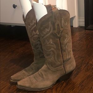 Resistol Ranch by Lucchese Suede Cowboy Boots